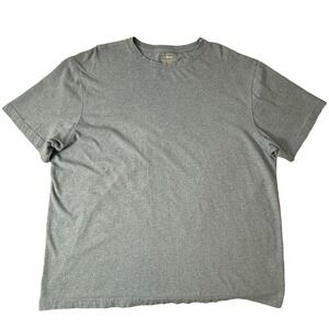 LL‎ Bean Mens XL Traditional Fit T Shirt Short Sleeve Crew Neck Blue Gray Cotton